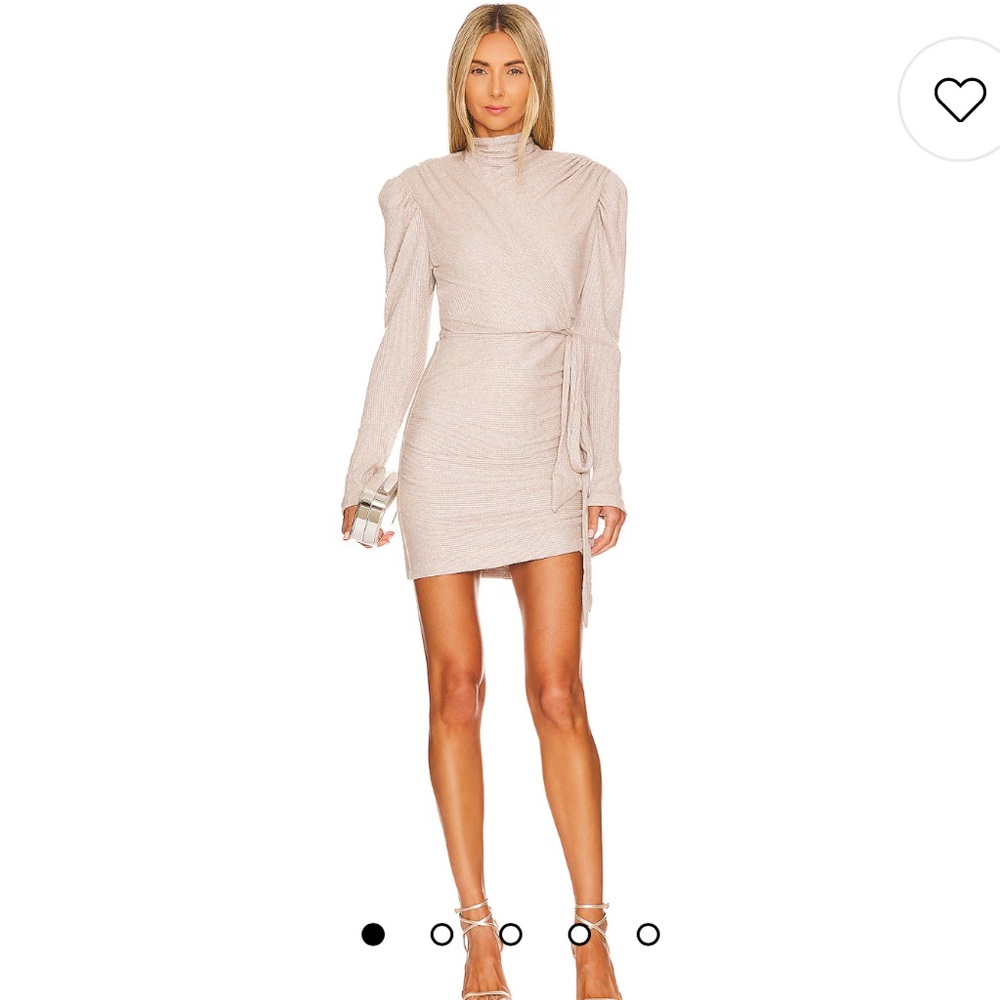 Sabina Musayev Revolve Sicily Dress in Stone